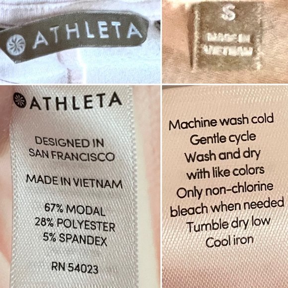 Athleta Light Pink Sleeveless Cloudlight Asymmetrical Side-tie Tank Top Size S - Picture 10 of 12